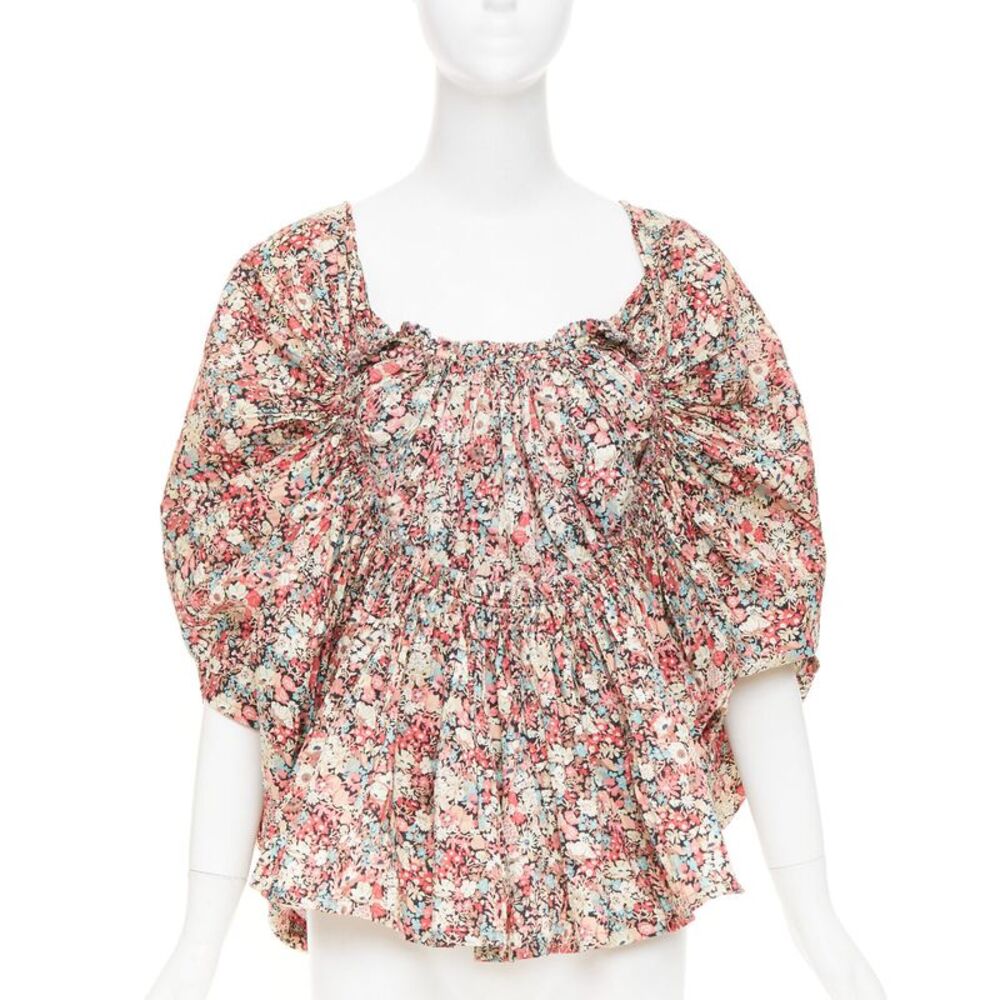 Junya Watanabe 2007 Multicolor Smocked Blouse - Picture 3 of 9